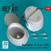 RESKIT RSU48-0249 Buccaneer (S.2C/D, S.2B) air intakes for Airfix kit (A12012, A12014) (3D Printed) (1/48)
